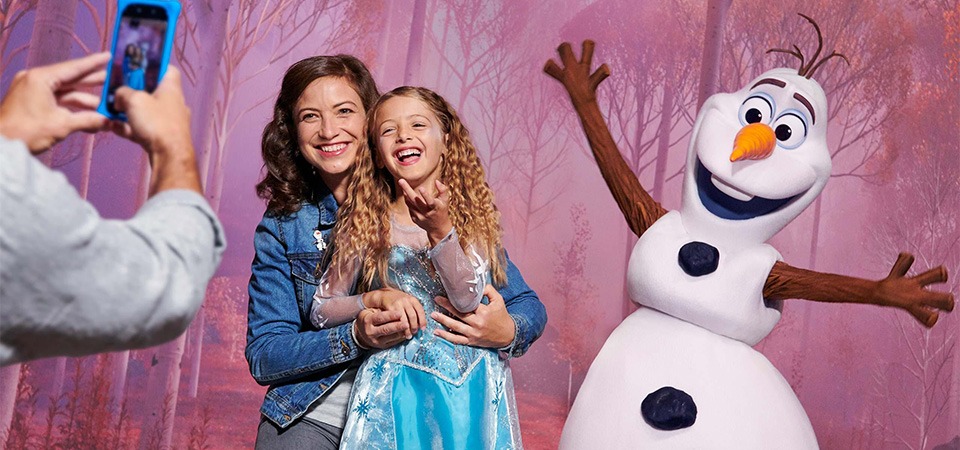 Meet Elsa, Anna, and Olaf