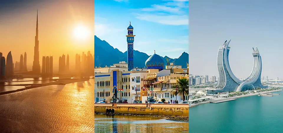 Dubai, Muscat and Doha in October